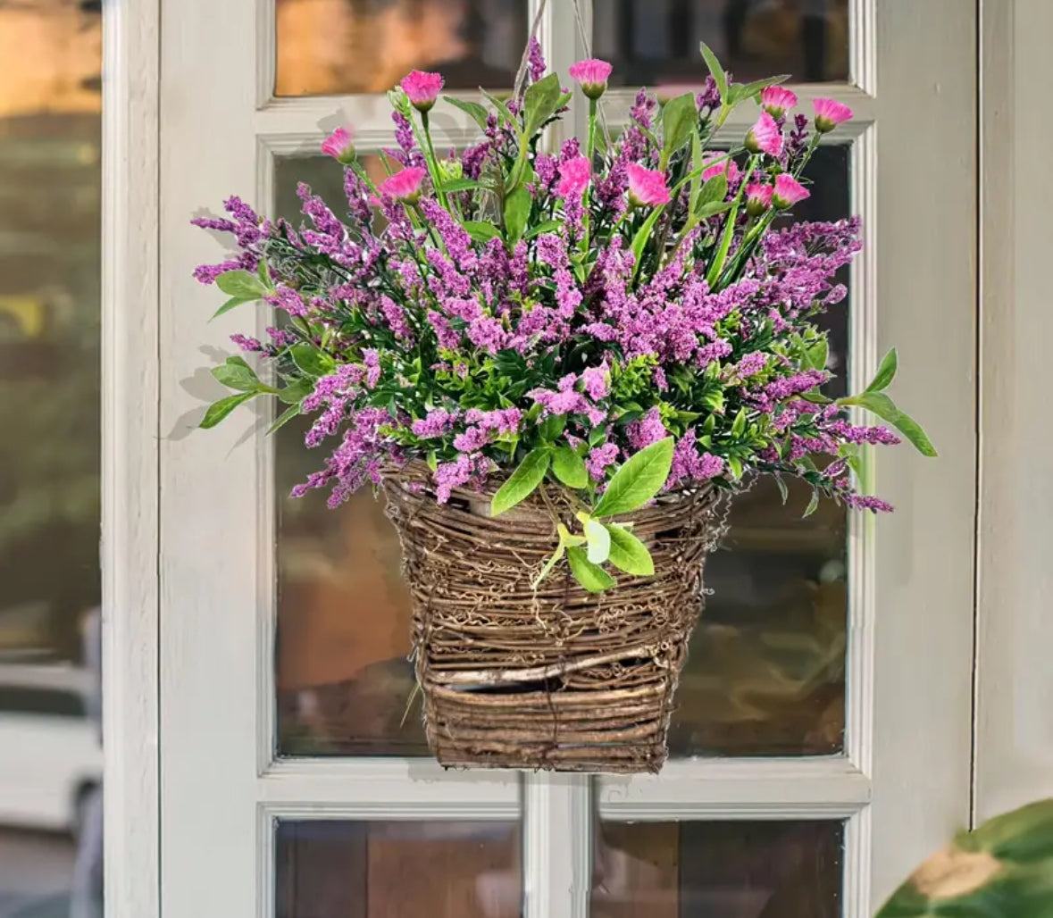 Small grapevine flower basket