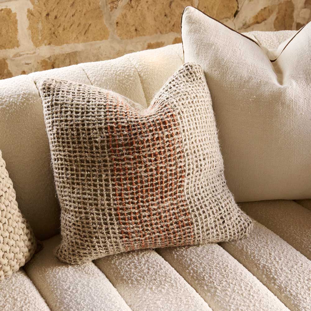 Granita Linen Pillow cover Rust